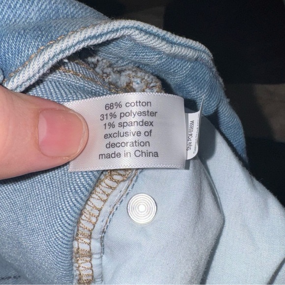 LANE BRYANT Signature Fit Boyfriend Jean- Light Wash with Patchwork, Size 22 - Picture 13 of 13